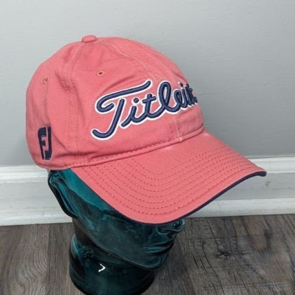 Titleist Cap Hat Tour Golf Footjoy FJ ProV1 Red Big Logo Snapback Adjustable